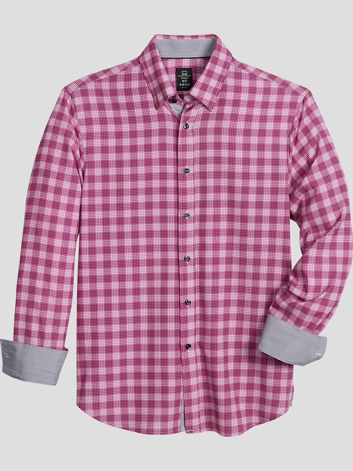 Michael Strahan Modern Fit Sport Shirt Rose Sport Shirts Men's