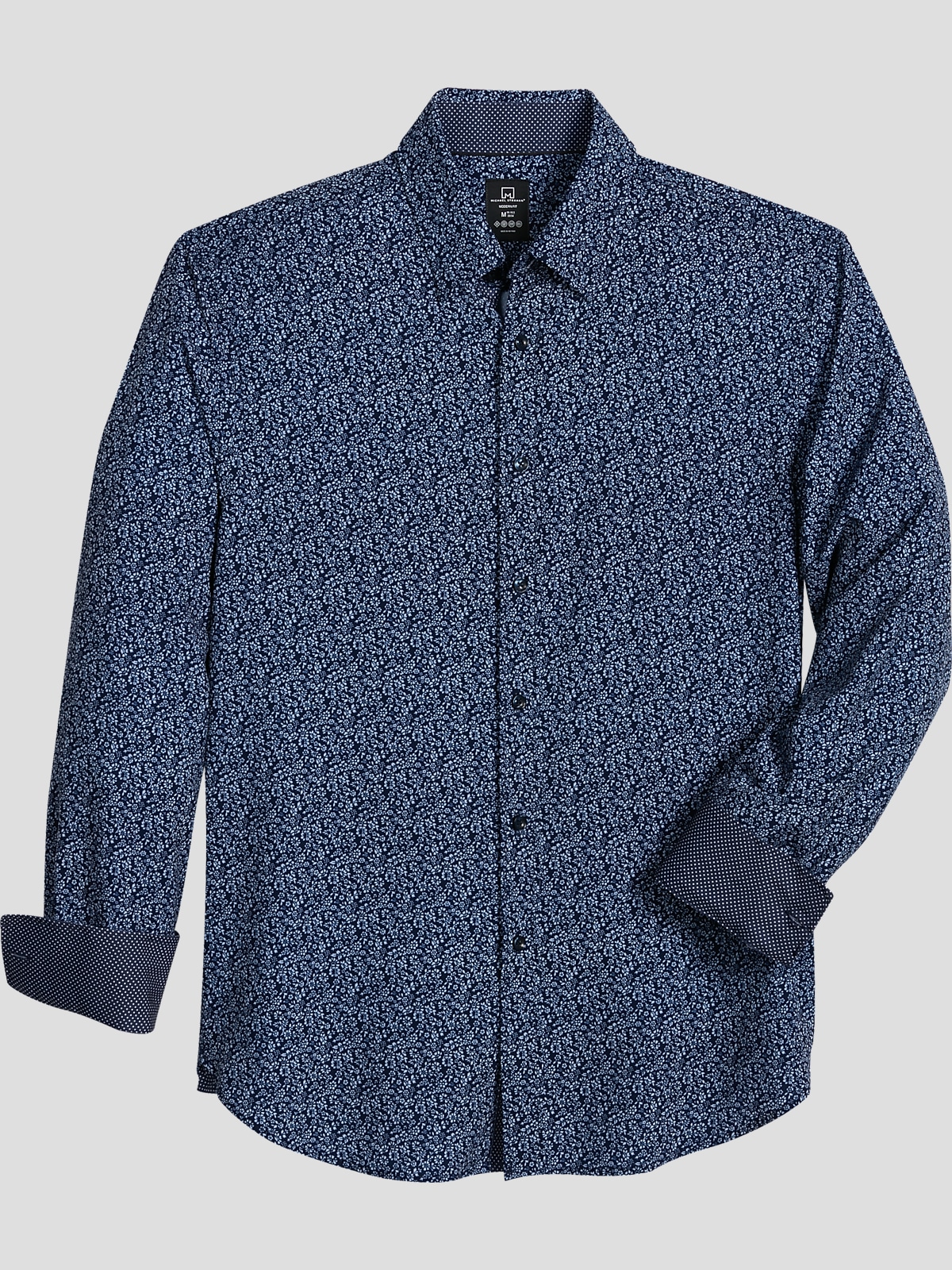 Michael Strahan Modern Fit Spread Collar Performance 4Way Stretch