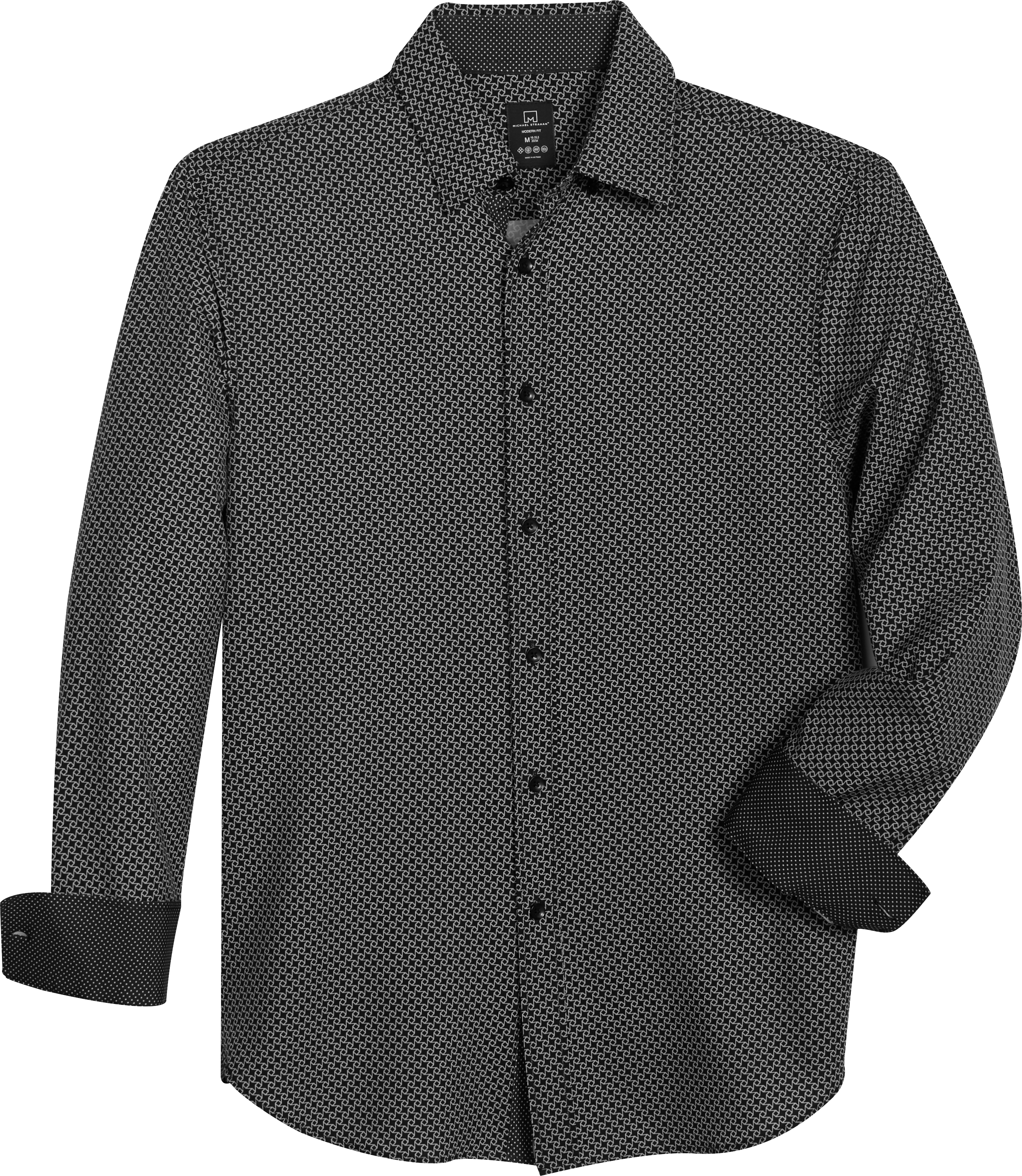 Michael Strahan Men's Slim Fit Casual Shirt