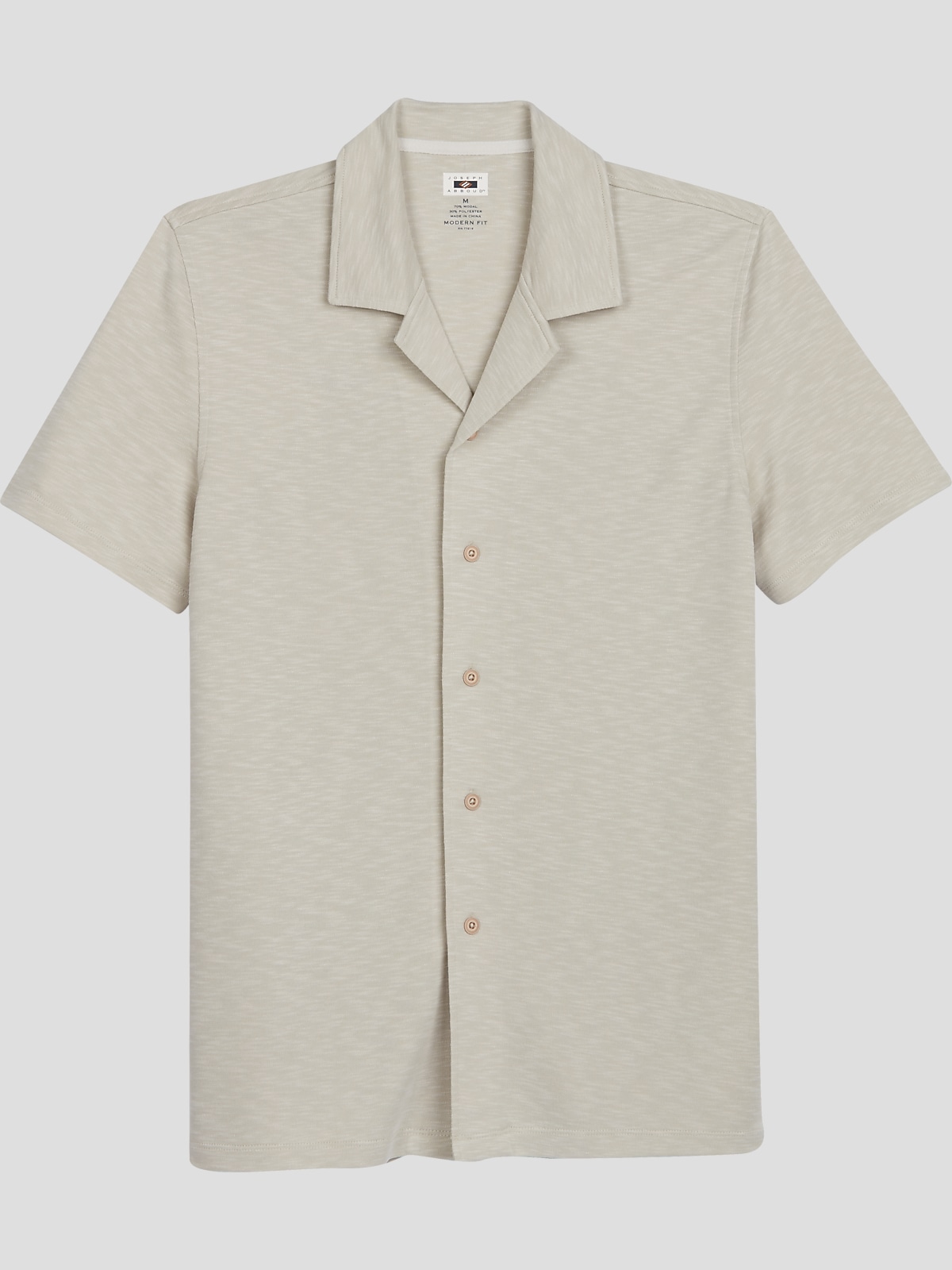 Joseph Abboud Modern Fit Short Sleeve Camp Shirt All Sale Men s Wearhouse