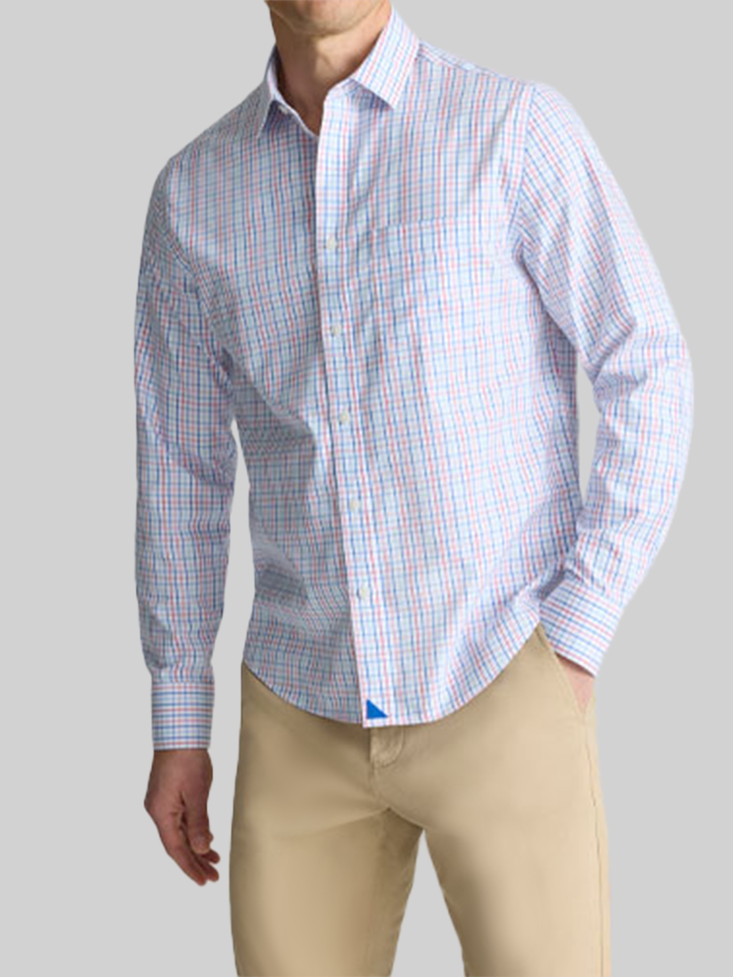 Dunsmore Wrinkle-Free Slim Fit Button Up Shirt