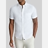 Untuckit Cameron Slim Fit Wrinkle-Resistant Linen Short Sleeve Woven Button Up Shirt