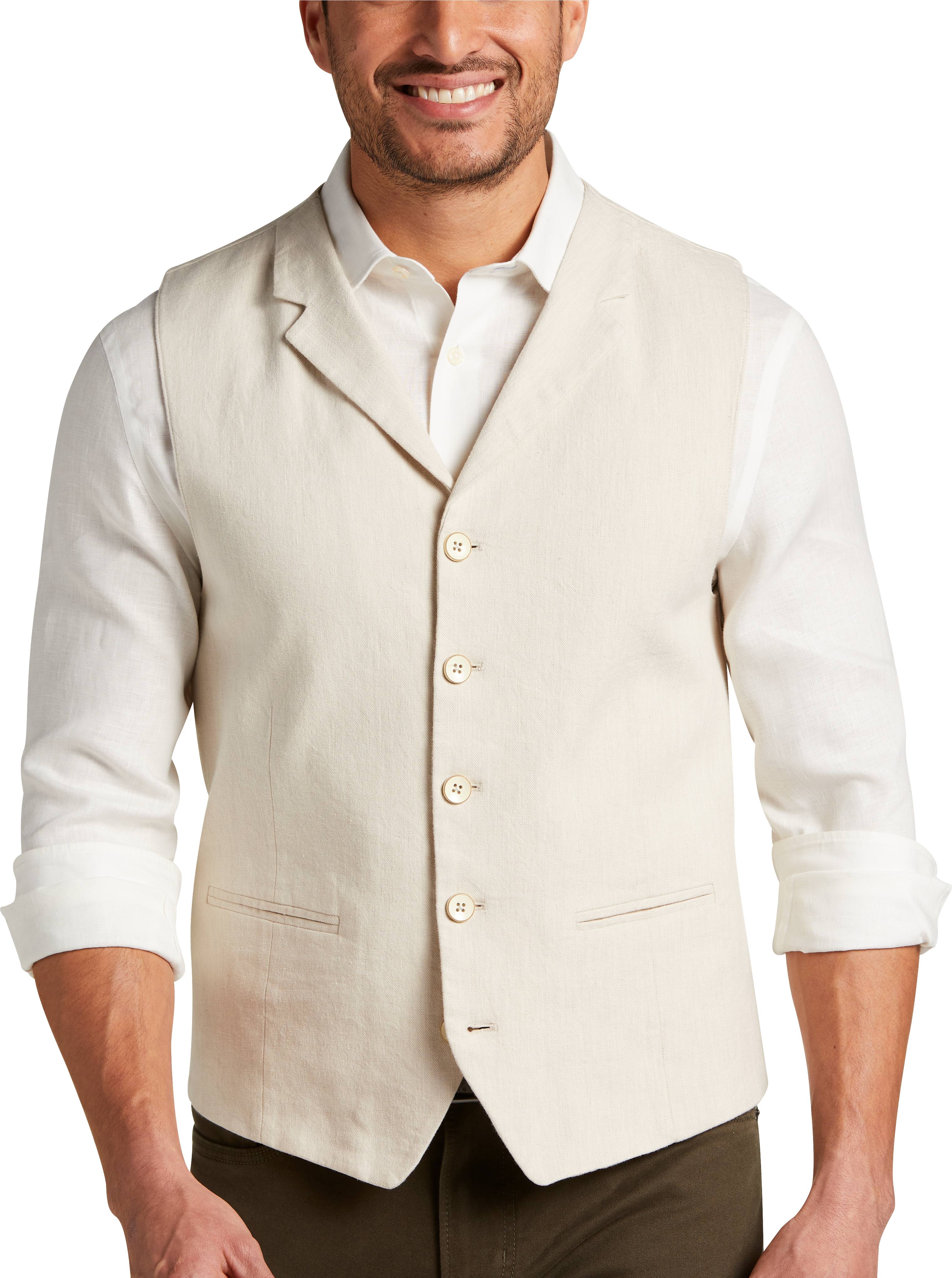 Joseph Abboud Modern Fit Canvas Vest, All Sale