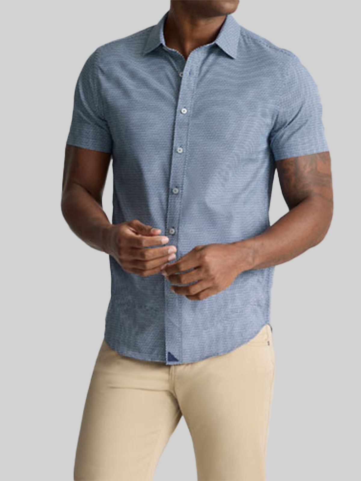 untuckit dress shirts | Wrinkle-Free Castello Shirt day comfort without sacrificing polish Men's UNTUCKit Black Stone Wrinkle-Free