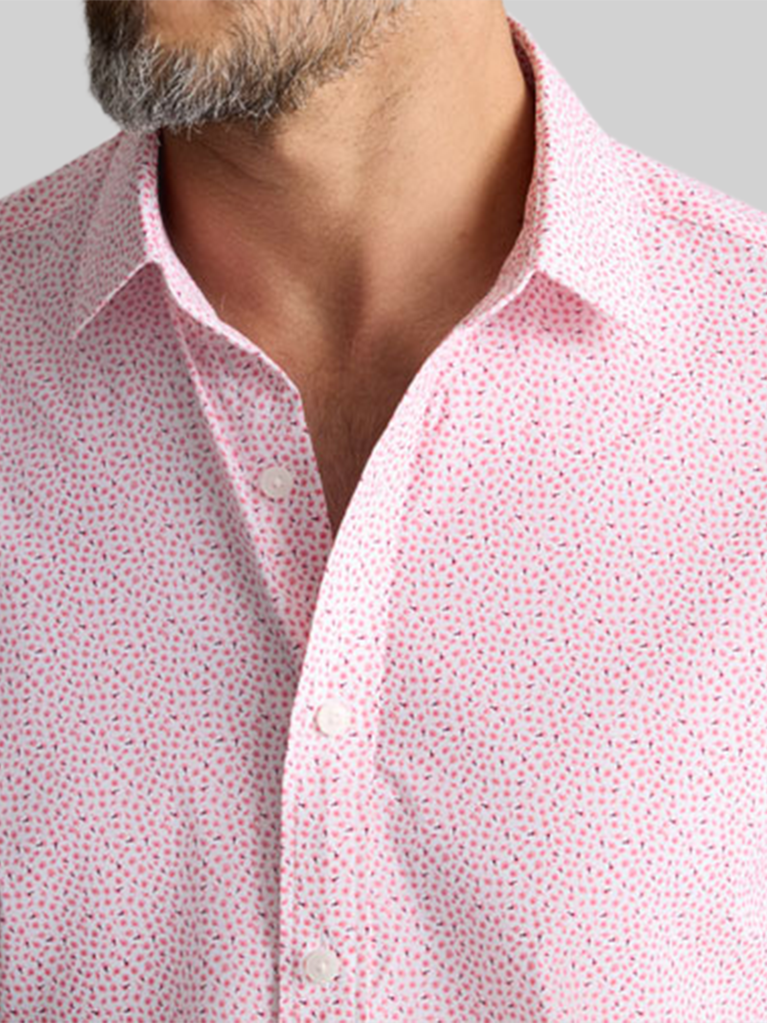Slim Fit Brookstone Performance Short Sleeve Button Up Shirt