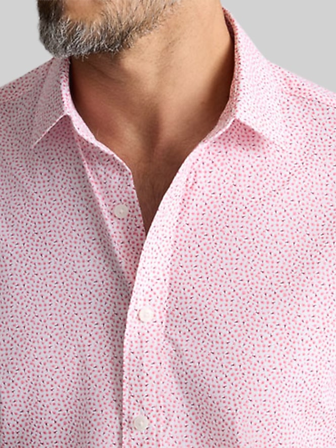 Untuckit Slim Fit Brookstone Performance Short Sleeve Button Up Shirt