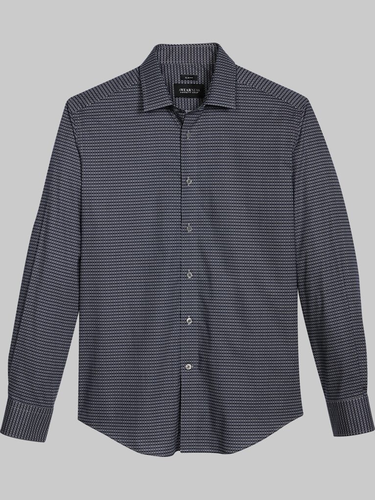 Awearness Cole Slim Fit Spread Collar Sport Shirt Sport