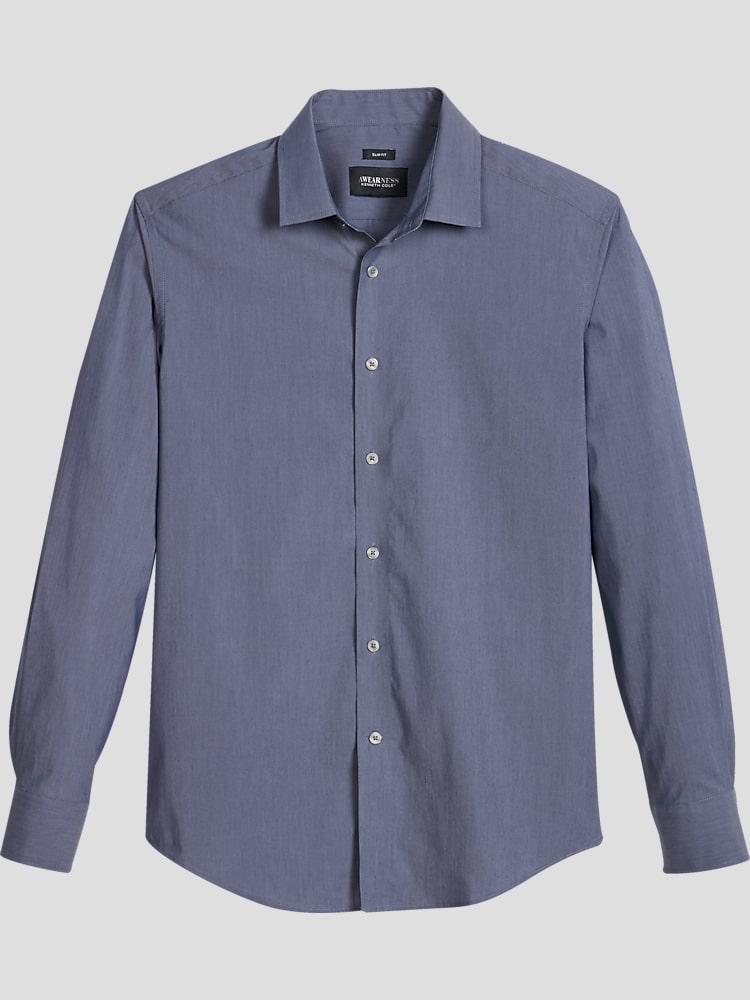 Awearness Kenneth Cole Slim Fit Spread Collar Sport Shirt Sport Shirts Men s Wearhouse