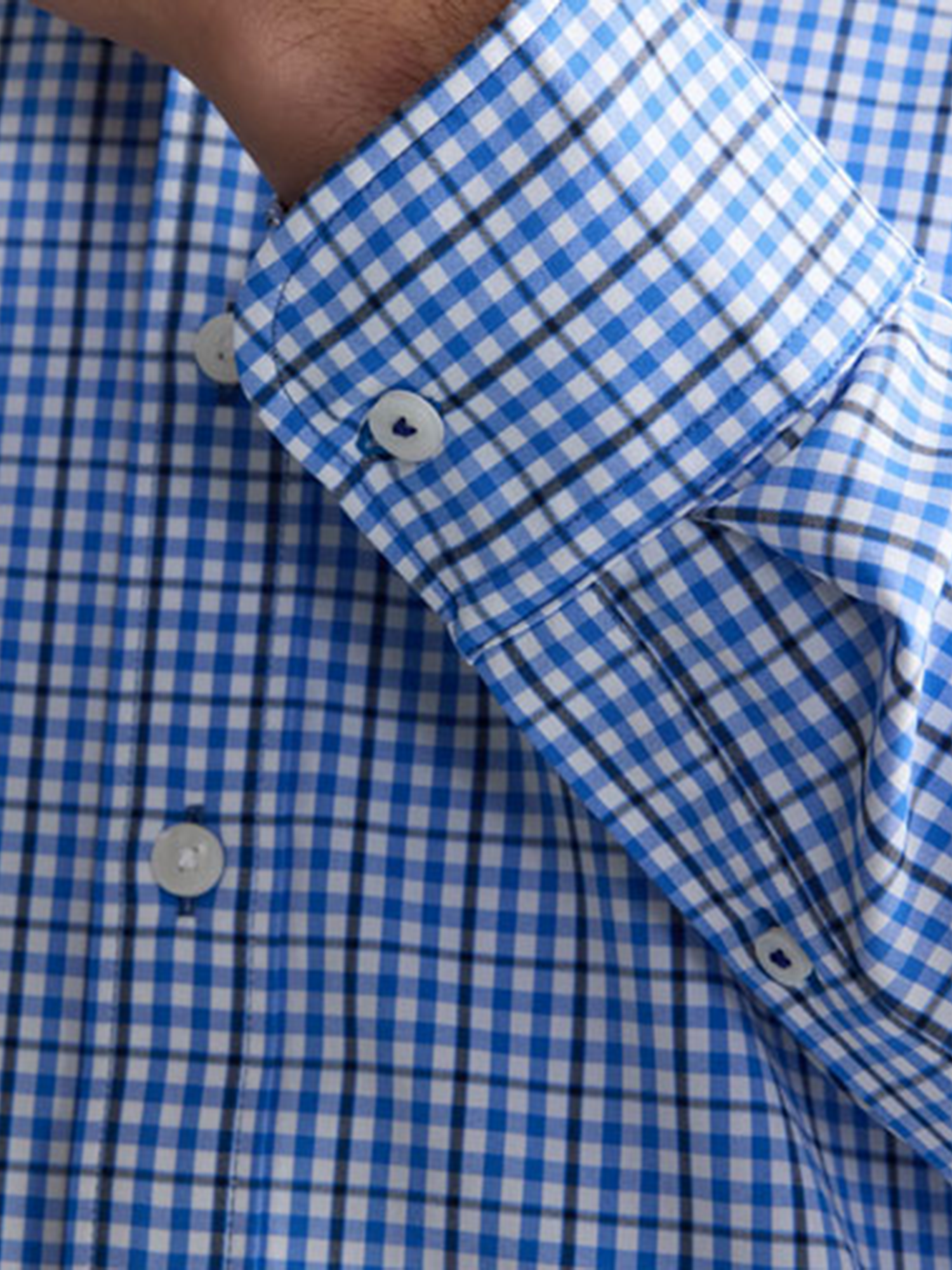 Almeida Performance Slim Fit Check Button Up Shirt