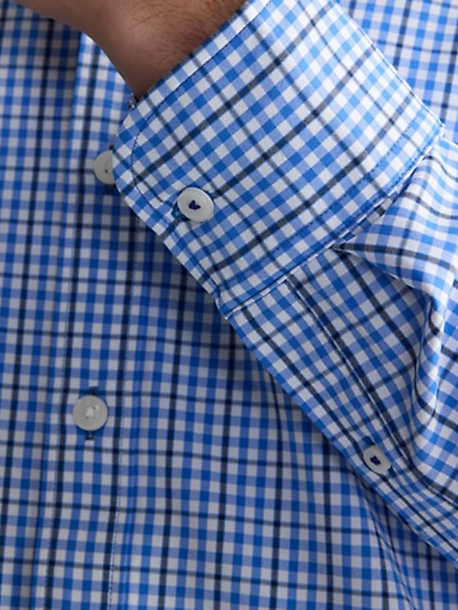 Untuckit Almeida Performance Slim Fit Check Button Up Shirt