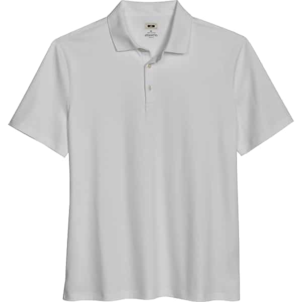 Joseph Abboud Big & Tall Men's Modern Fit Luxe Cotton Polo White - Size: XXL TMW6ND250010