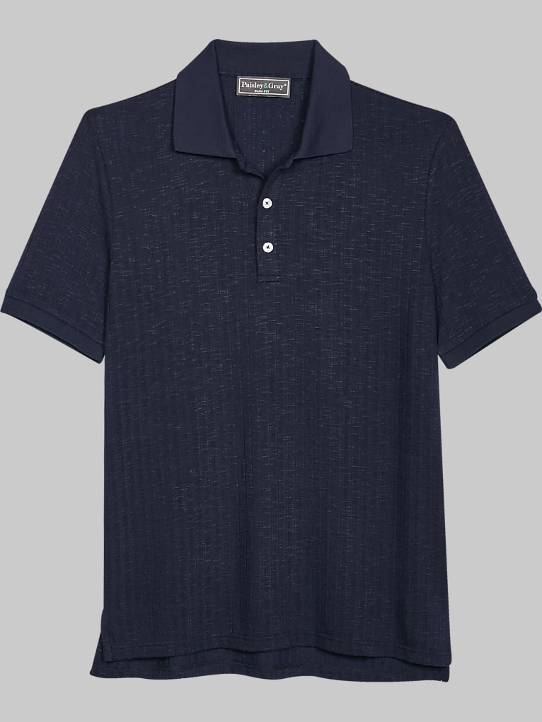 Paisley & Gray Slim Fit Polo Polo Shirts Men's Wearhouse