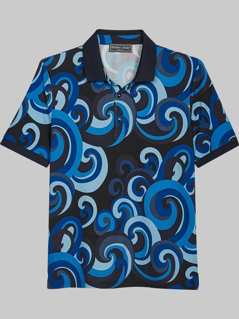 Paisley & Gray Slim Fit Polo Polo Shirts Men's Wearhouse