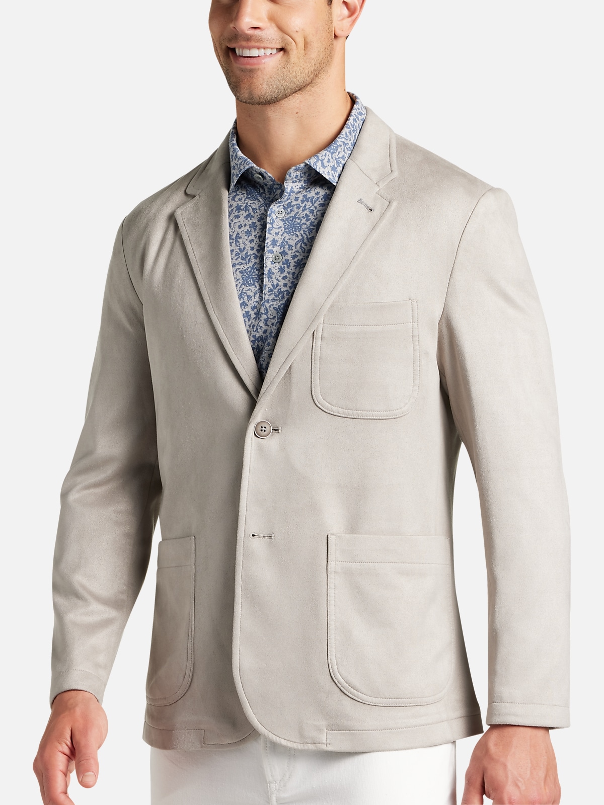 Joseph Abboud Modern Fit Ultrasuede Soft Coat | All Clearance $39.99 ...