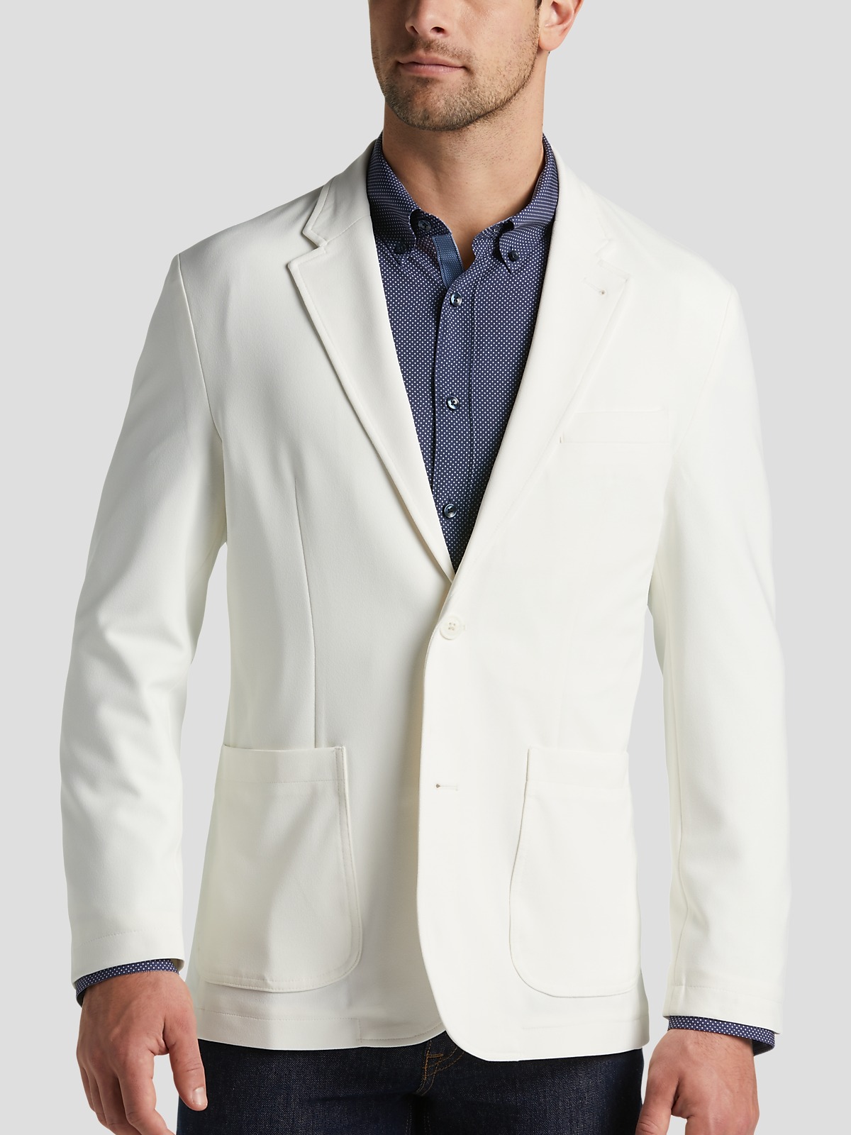 Michael Strahan Modern Fit Notch Lapel Crepe Knit Sport Coat All Clearance 3999 Mens Wearhouse 