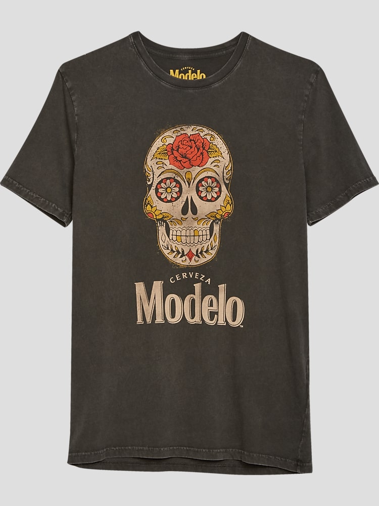 Lucky brand skull t-shirt sales