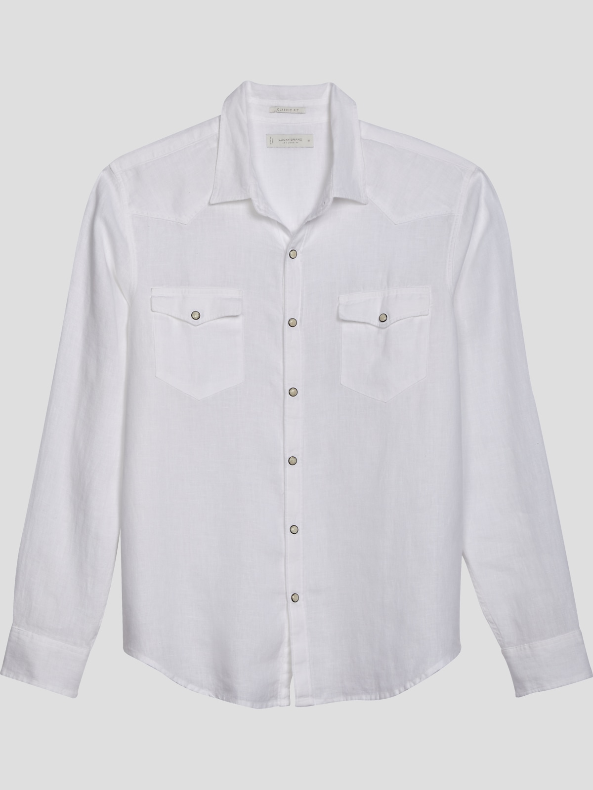 Lucky Brand Classic Fit Linen Western Shirt, $79