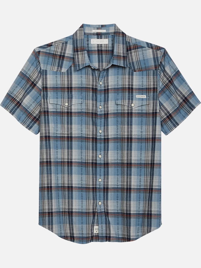 Lucky Brand Classic Fit Short Sleeve Western Sport Shirt | All Sale ...