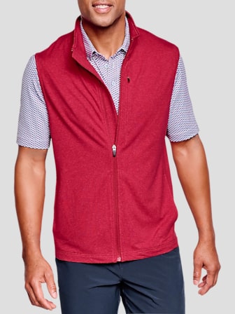Men's wearhouse red top vest