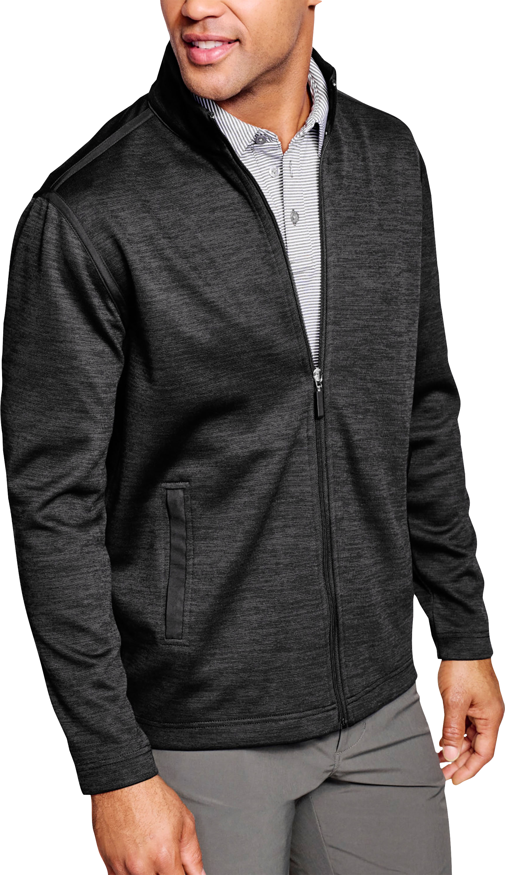 Modern Fit XC4 Nylon Trim Full Zip Sweater