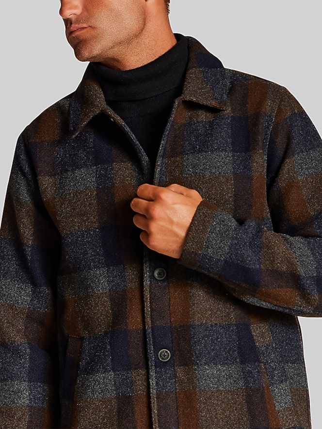 Weatherproof Vintage Regular Fit Brushed Car Coat