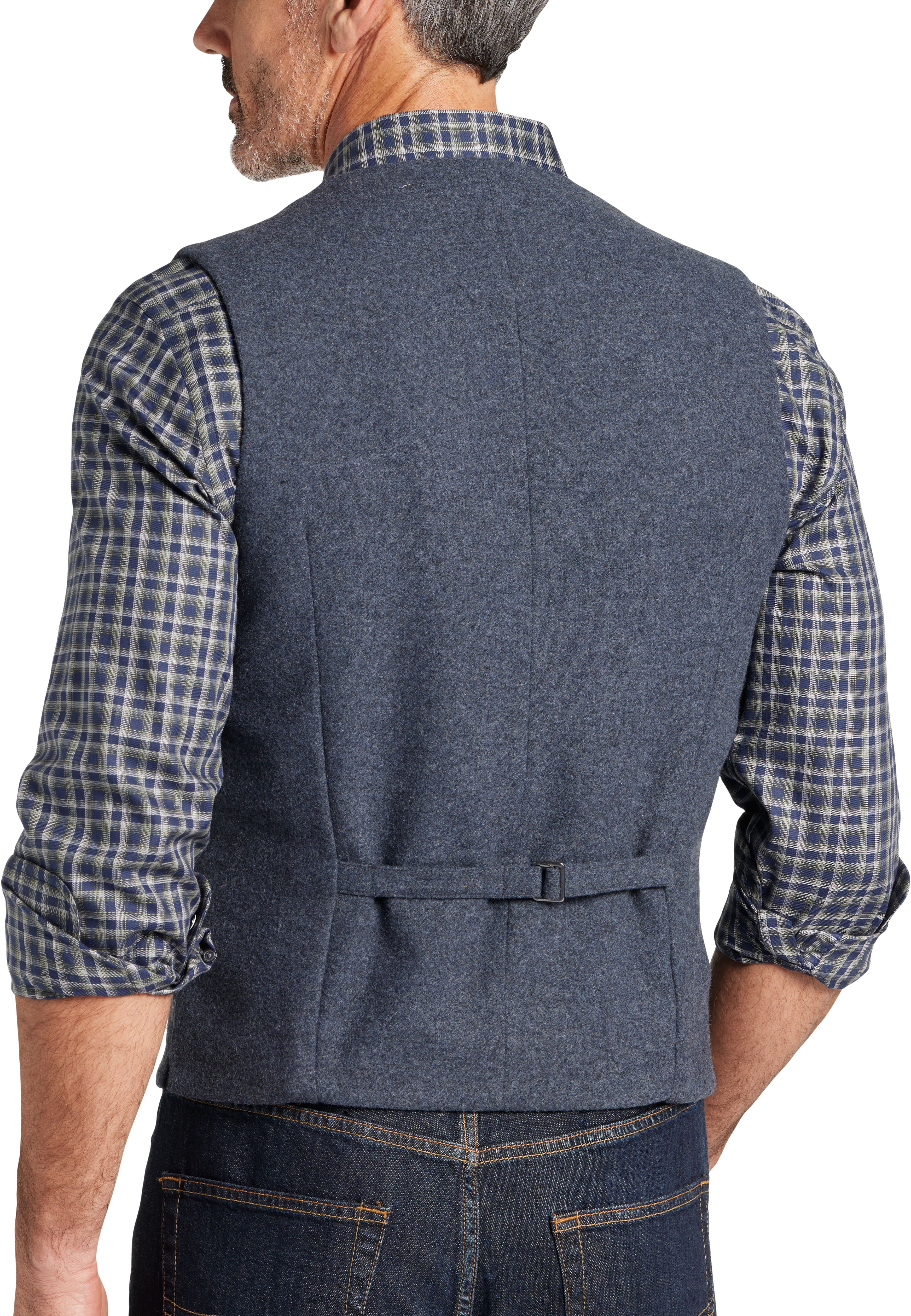 Modern Fit Tweed Vest