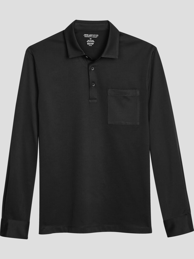 Awearness Kenneth Cole Slim Fit Jersey Polo New Arrivals Men s