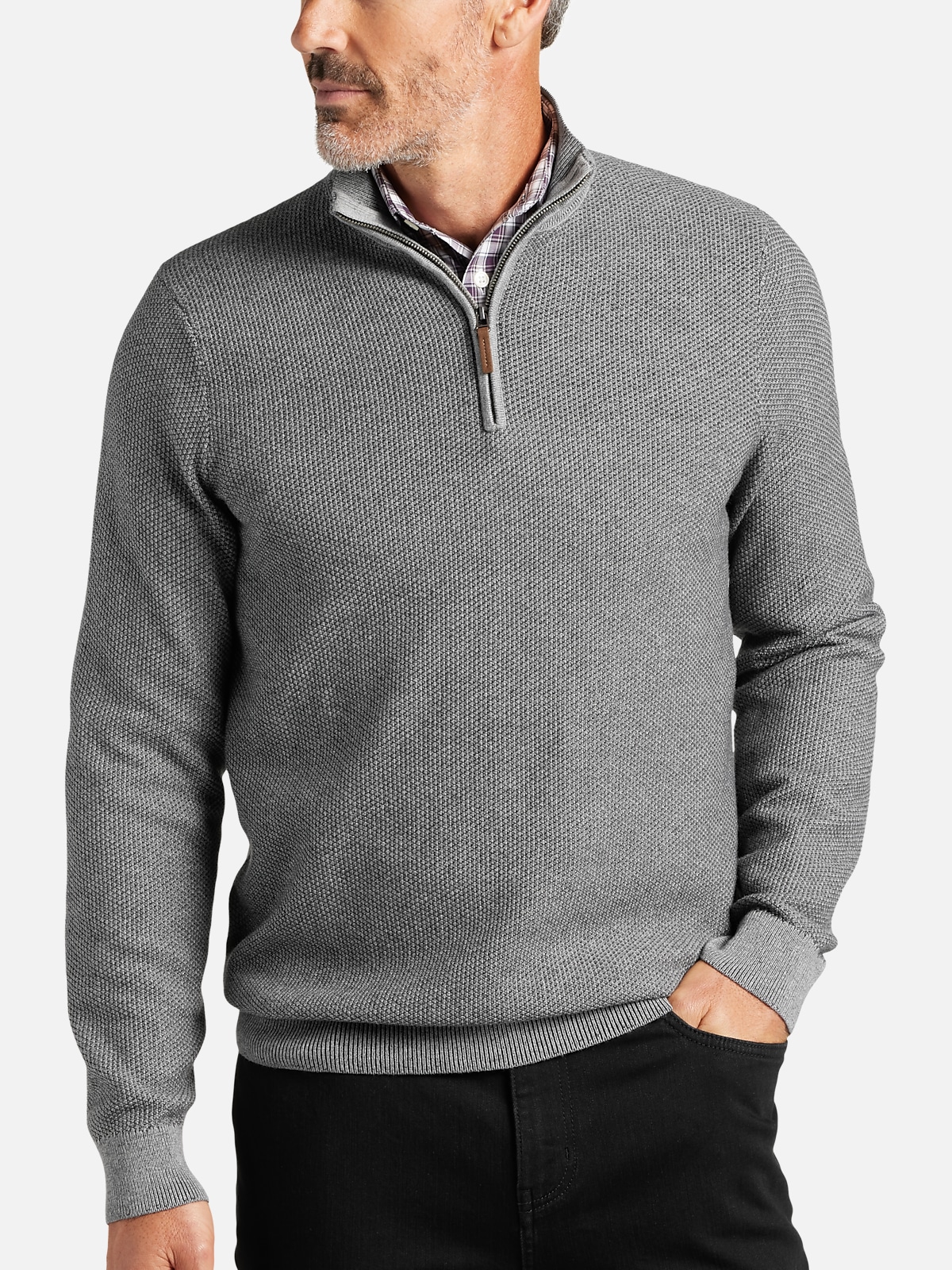 Joseph Abboud Modern Fit 1/4 Zip Sweater | All Sale| Men's Wearhouse