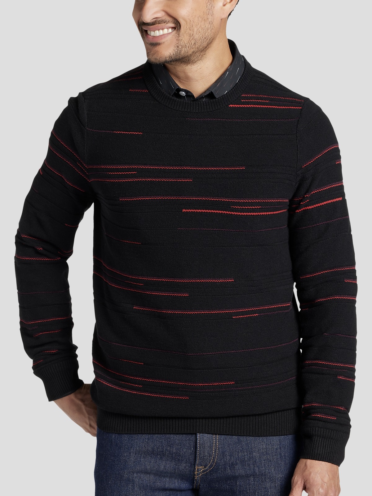 Awearness Cole Slim Fit Crewneck Sweater Sweaters Men's Wearhouse