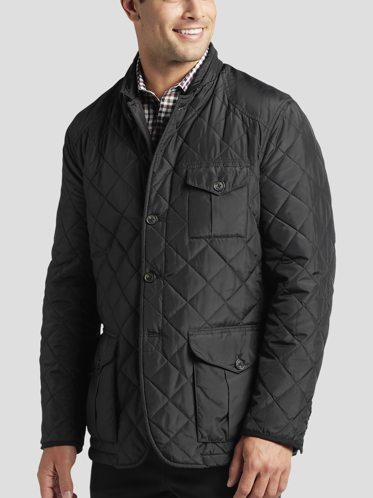 Mens quilted hunting jacket hot sale