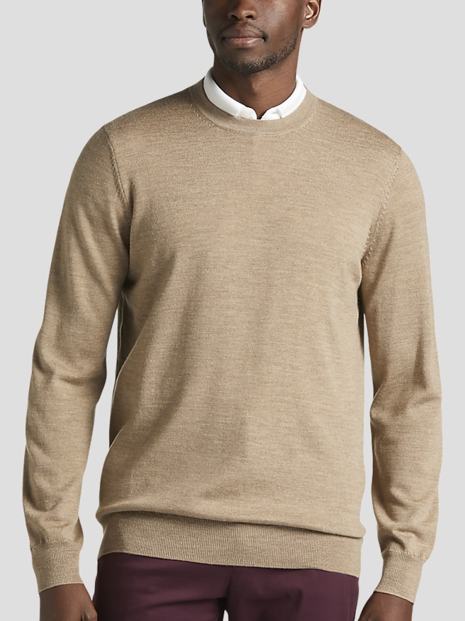 Big & Tall Jersey V-Neck Sweater