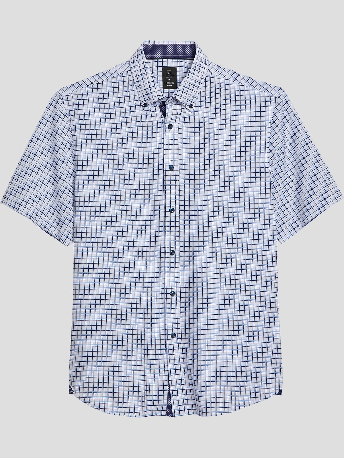 Michael Strahan Modern Fit Performance 4Way Stretch Short Sleeve Sport