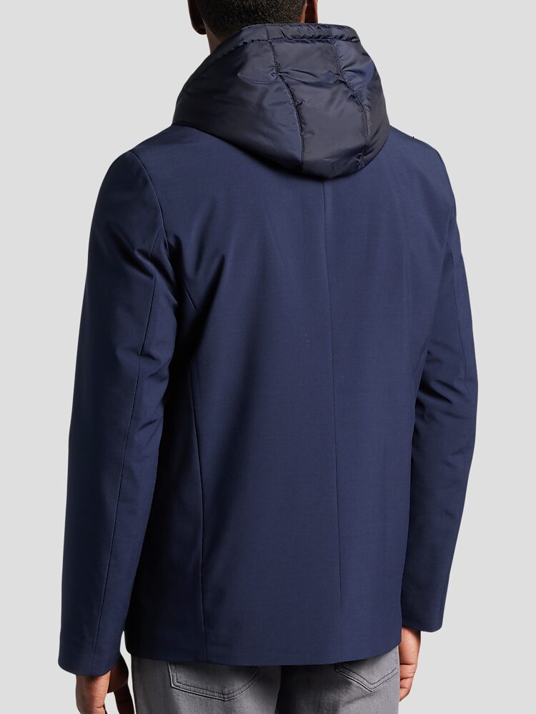 Michael Strahan Modern Fit Sport Coat with Hood and Bib Soft Jackets Men s Wearhouse