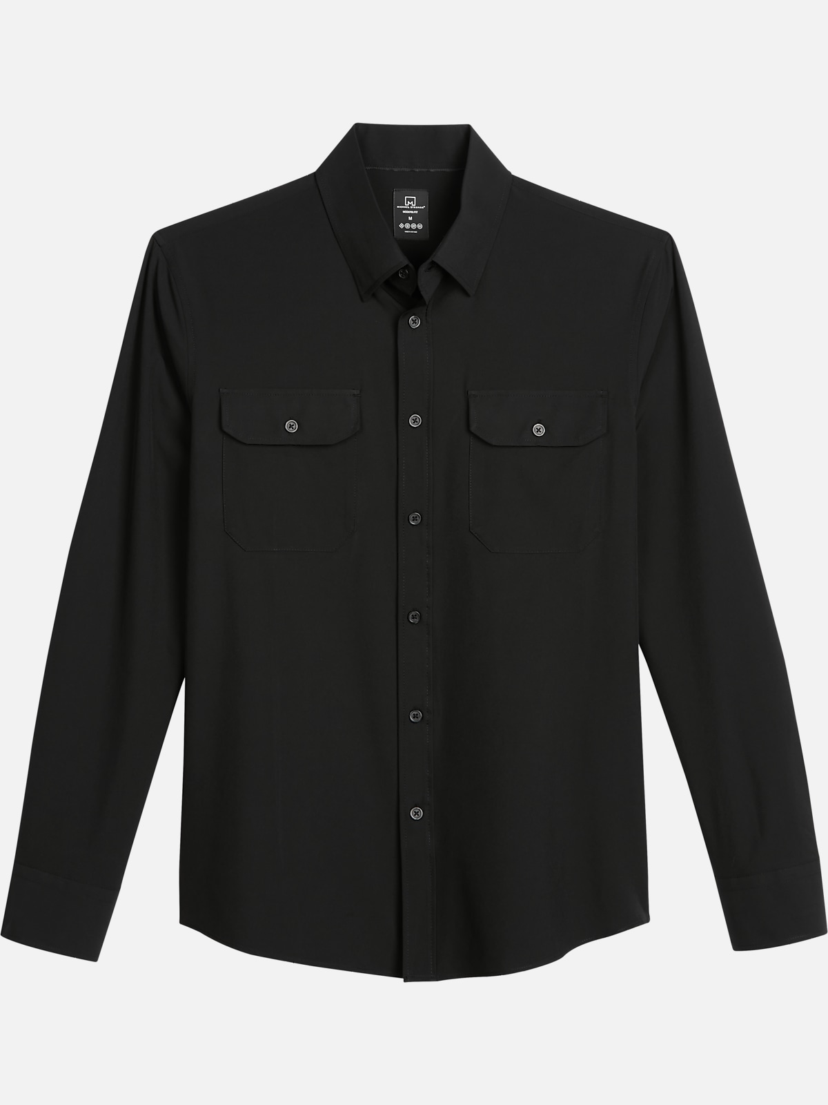 Michael Strahan Modern Fit 4 Way Stretch Long Sleeve Sport Shirt New Arrivals Mens Wearhouse 