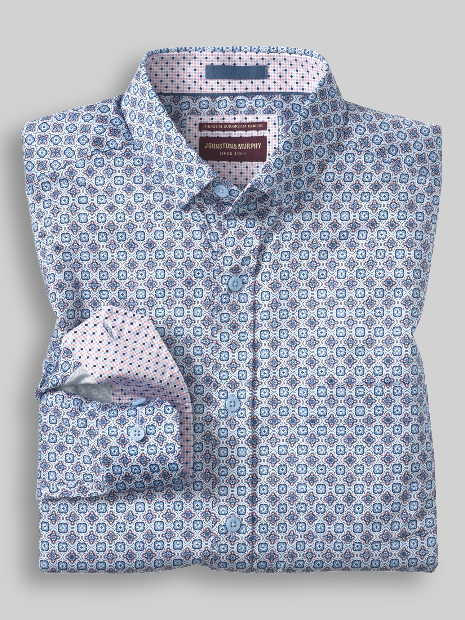 Regular Fit Logan Printed Button Up Shirt