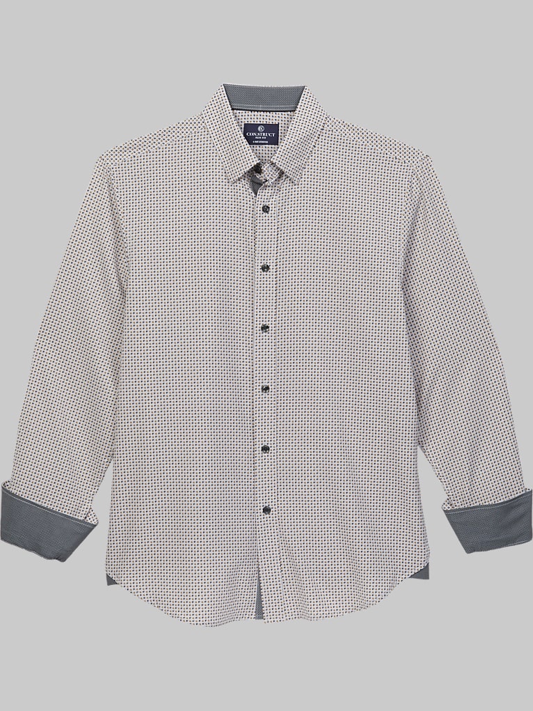 Con.Struct Performance 4-Way Stretch Casual Button Up Shirt