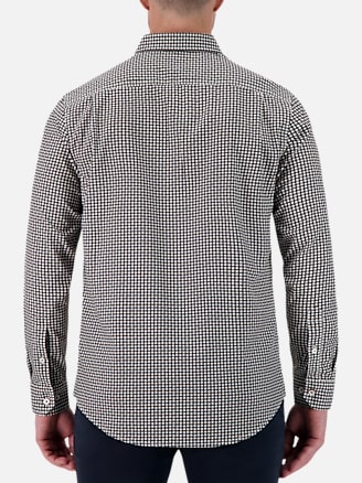 Report Collection Slim Fit Check 4-Way Stretch Sport Shirt | All ...