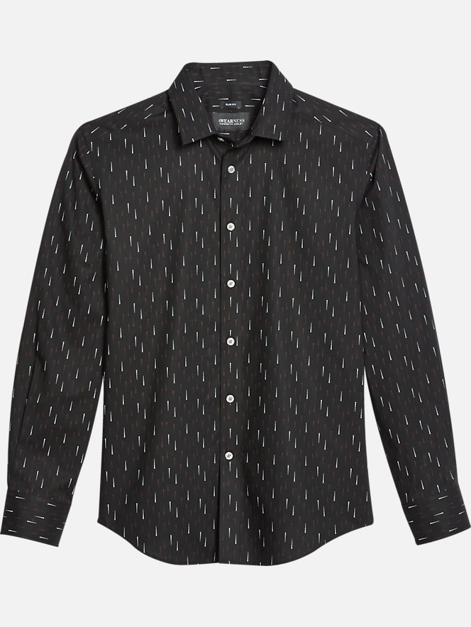 Awearness Kenneth Cole Slim Fit Drip Dot Sport Shirt | All Clearance ...