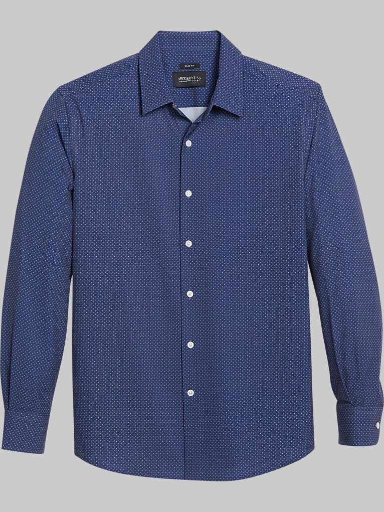 Awearness Cole Slim Fit Spread Collar Sport Shirt Sport