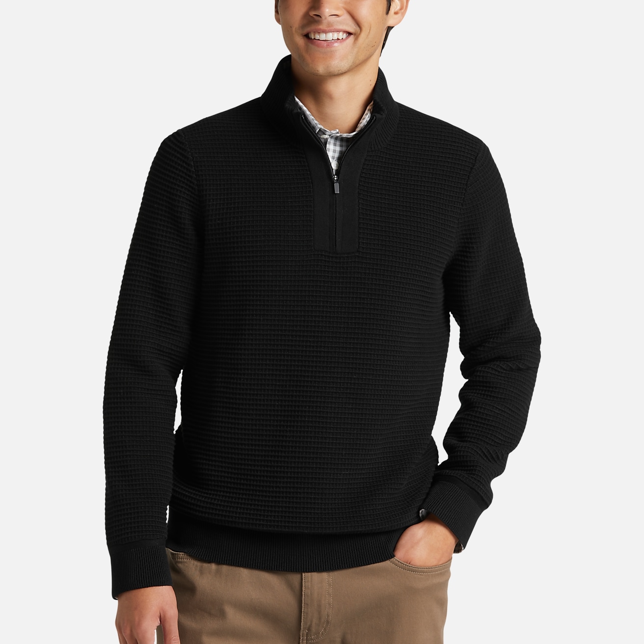 Standard Cloth Joseph Waffle Knit Long Sleeve Shirt