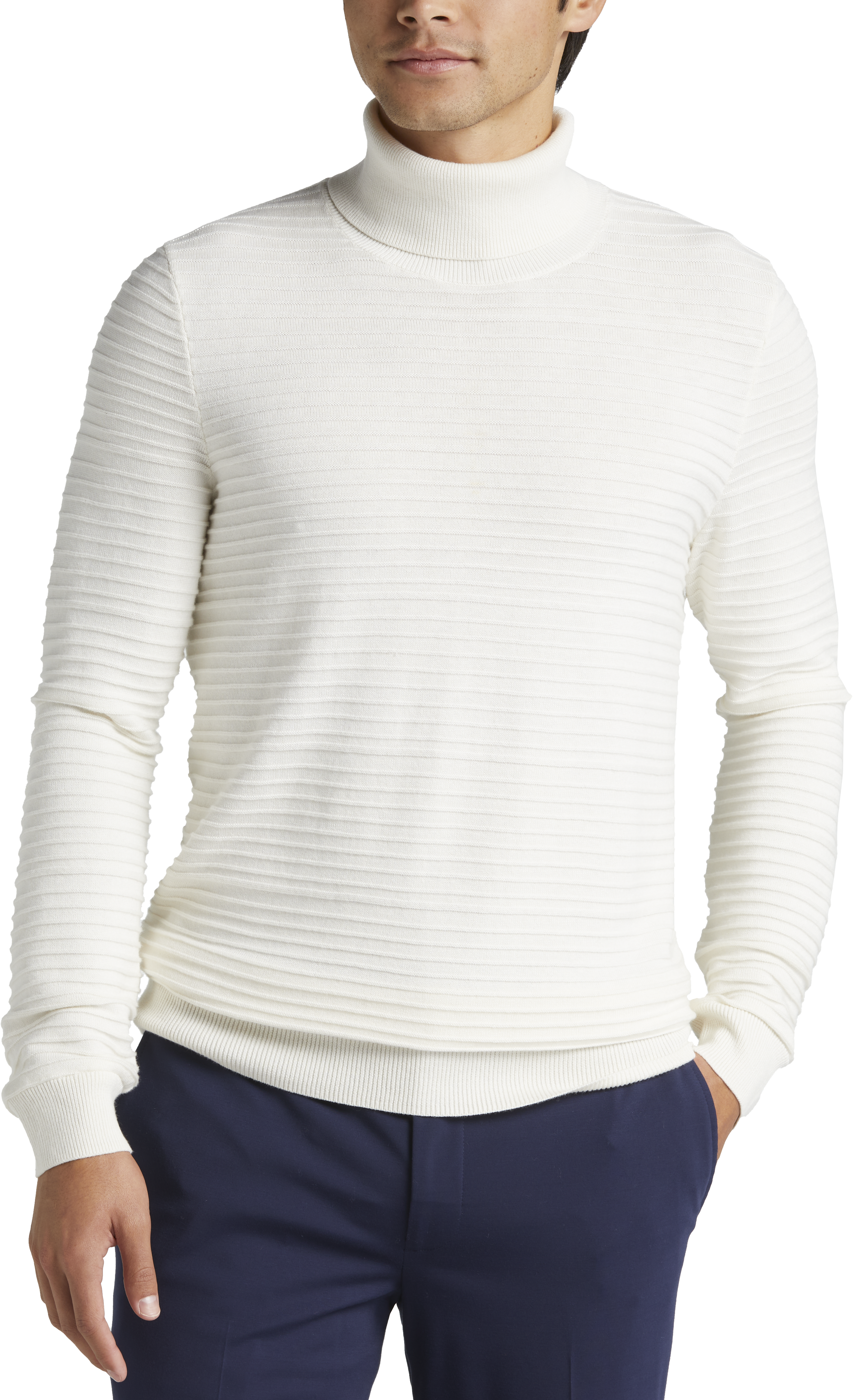 Mens ivory clearance turtleneck sweater