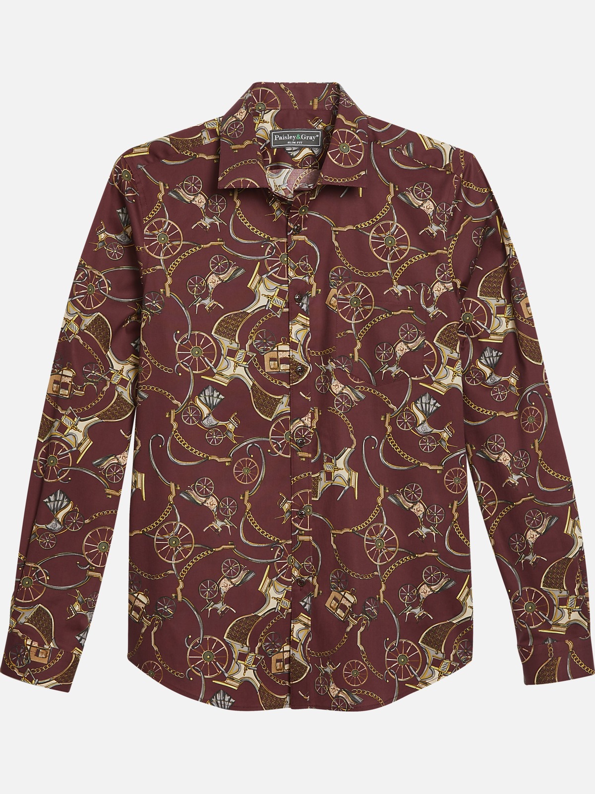 Paisley & Gray Slim Fit Sport Shirt | All Sale| Men's Wearhouse