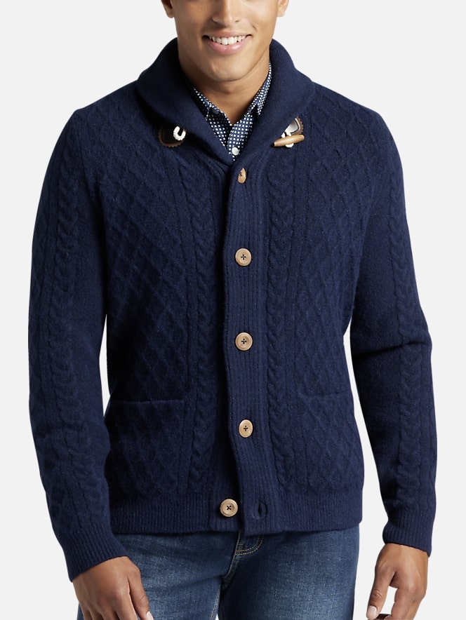 Paisley & Gray Slim Fit Toggle Collar Cardigan Sweater | All Clearance ...