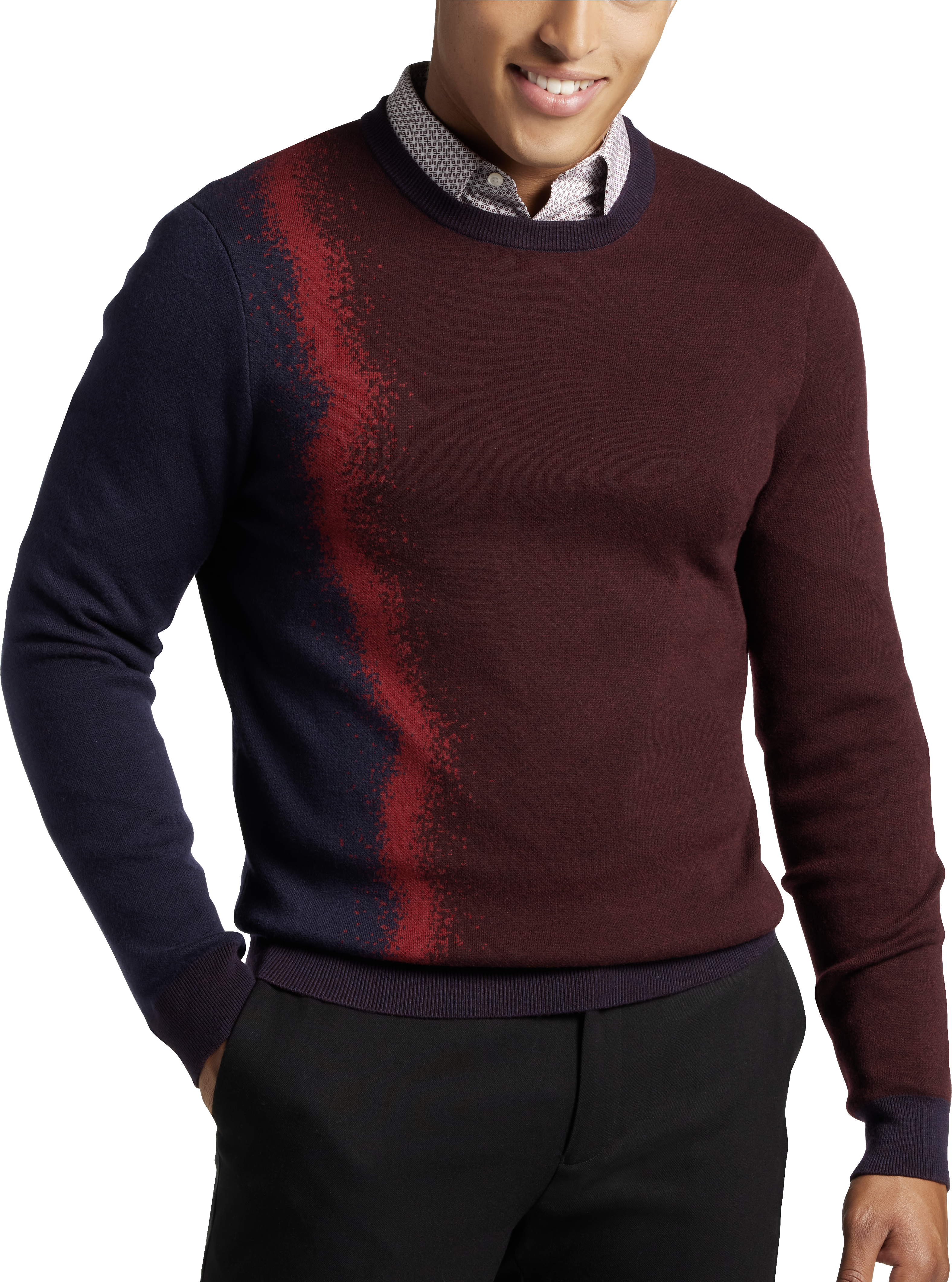 Paisley & Gray Slim Fit Crew Neck Sweater | Sweaters | Men's Wearhouse