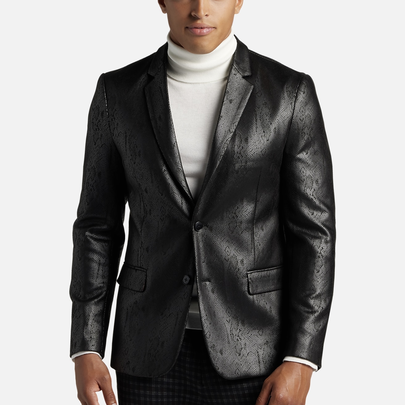 What do you think of wearing a slim-fit black leather jacket with