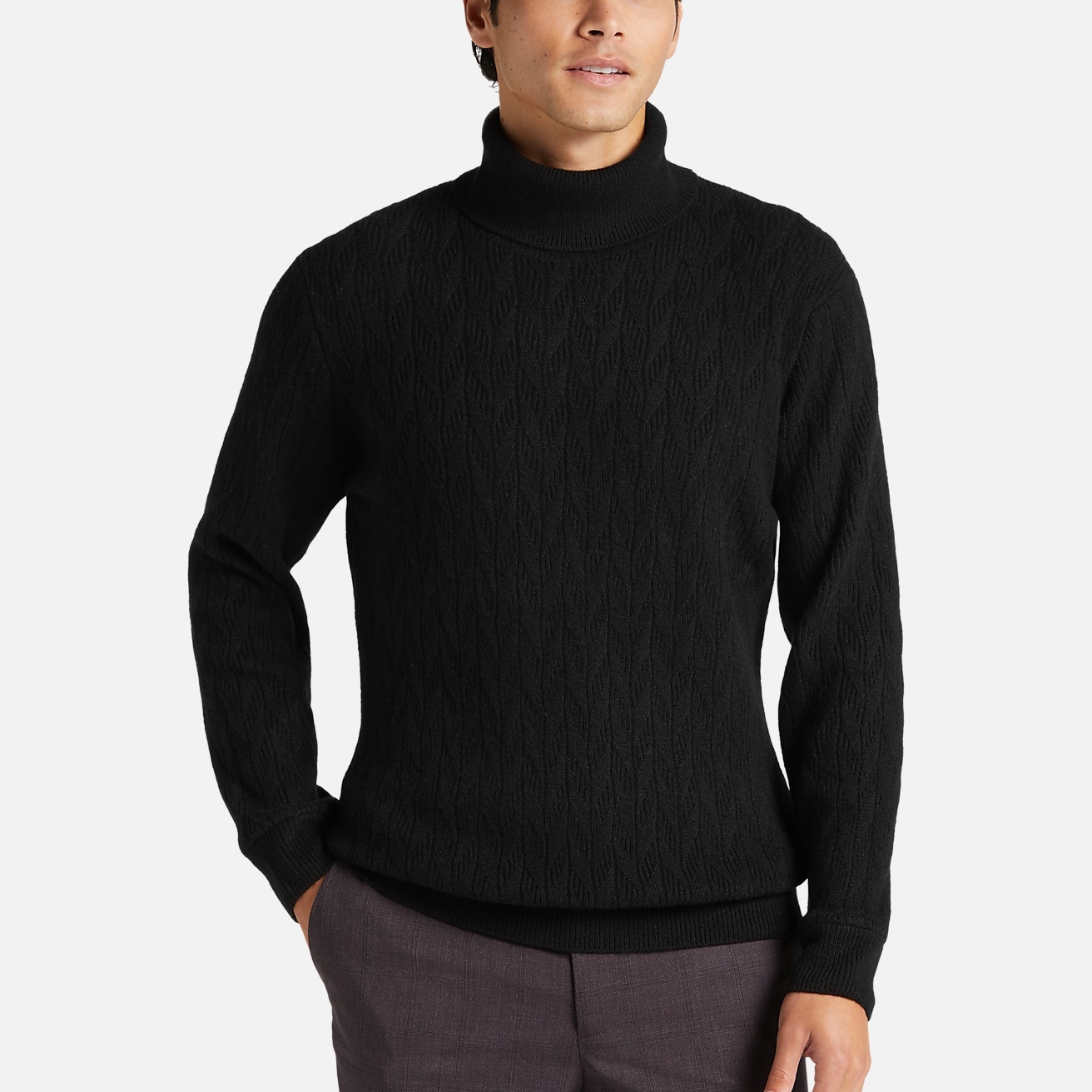 LS CABLE TURTLENECK SWEATER