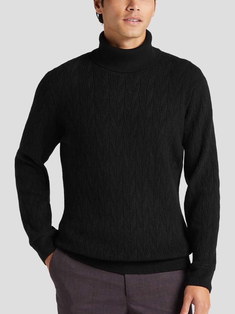 LS CABLE TURTLENECK SWEATER