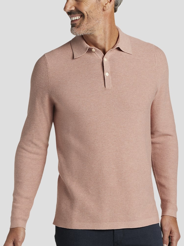 Jos a bank long sleeve polo new arrivals