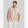 Weatherproof Vintage Regular Fit Artistic Floral Short Sleeve Button Up Shirt