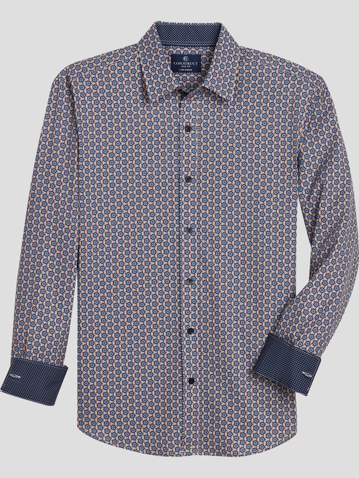 Con.Struct Slim Fit 4 Way Stretch Sport Shirt All Sale Men s Wearhouse